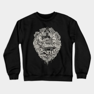 Sunken Temple of the Spinosaurus | Dark Apparel Crewneck Sweatshirt